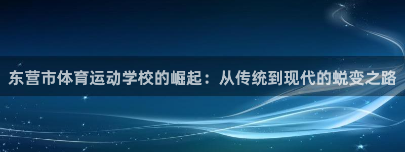 公海赌赌船官网下载开户：东营市体育运动学校的崛起：从传统到现