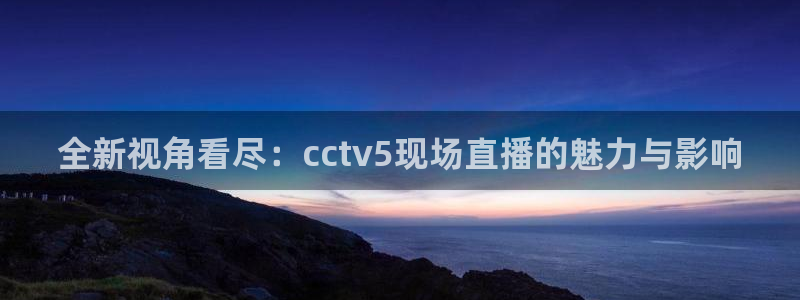 足球直播24直播网在线：全新视角看尽：cctv5现场直播的魅力与影响